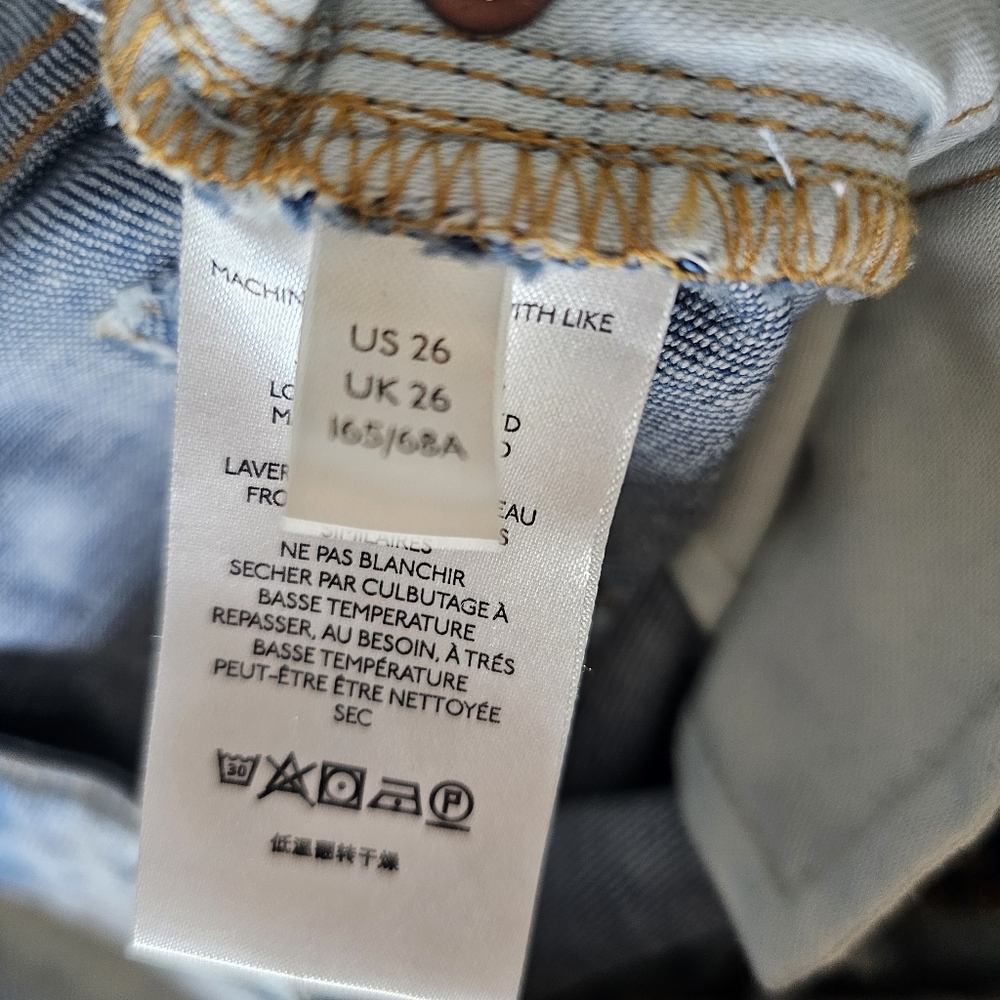 HOST PICK Pilcro The Slim Boyfriend Jeans Anthropologie Tie Die Fit like 27 - Picture 11 of 16